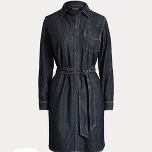 Women's Ralph Lauren Denim Shirt Dress - Blue